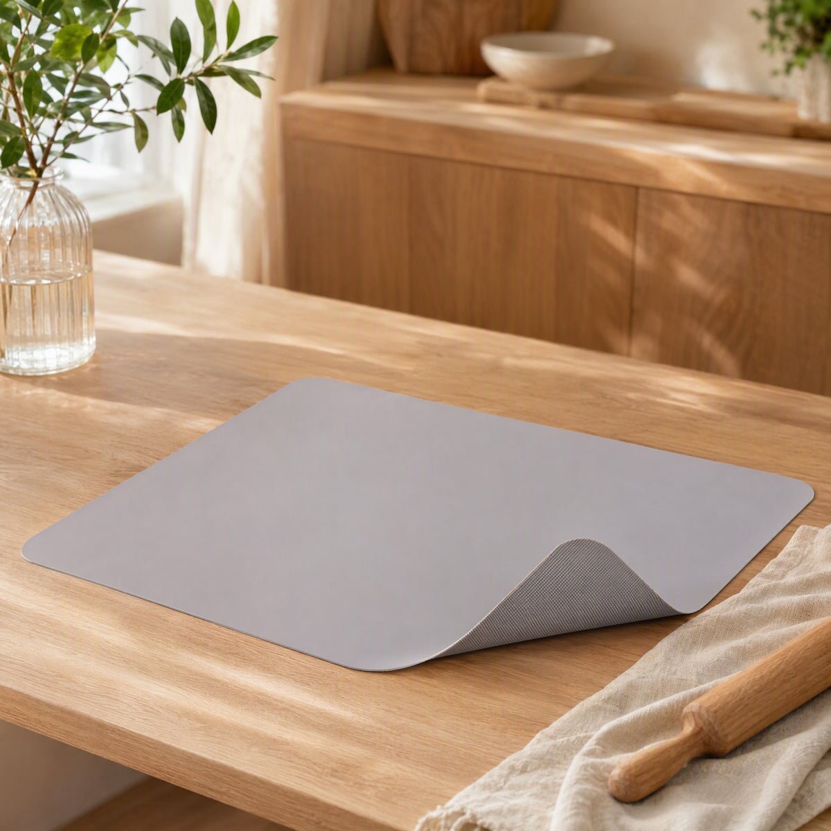 Doughsmooth™ Silicone Baking Mat in a calm home setting