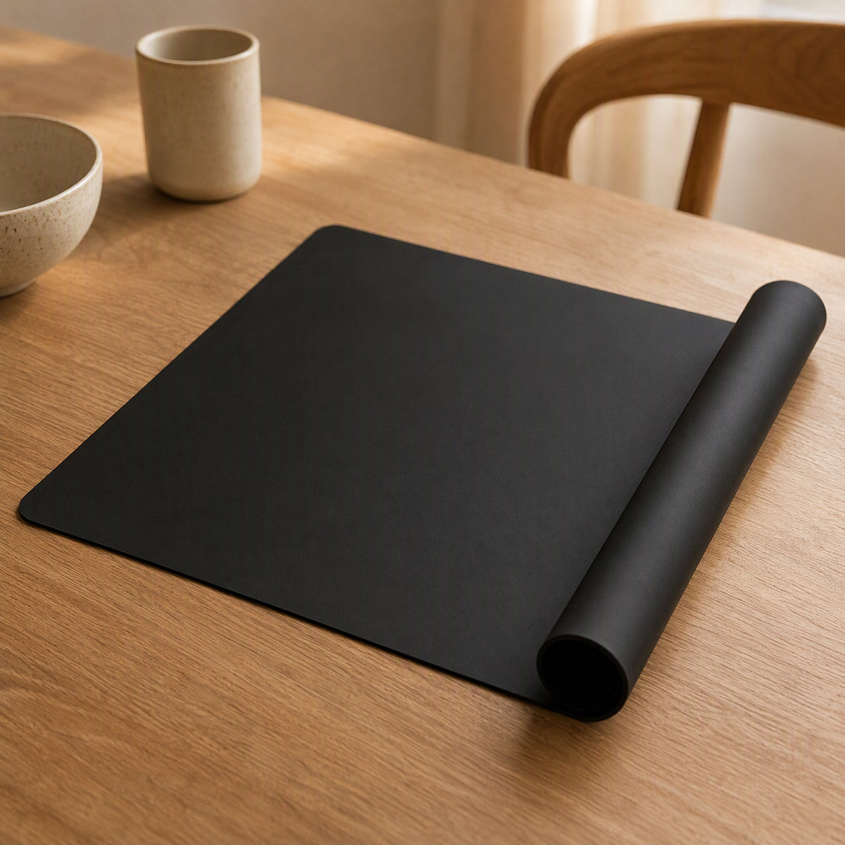 Matrest™ Rectangular Silicone Table Mat, styled close view