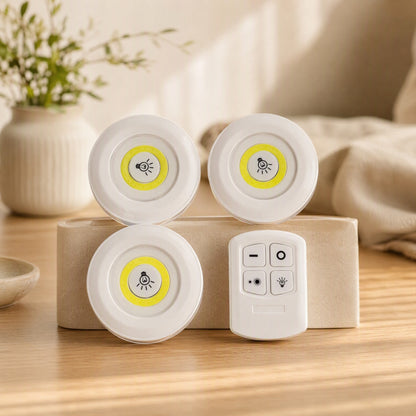 Roundglow™ Plastic Round Night Light in a calm home setting