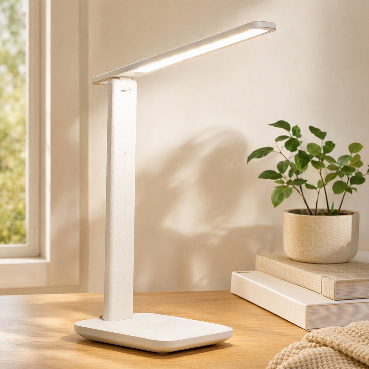 Tapdim™ Touch Dimming Desk Lamp in a calm home setting