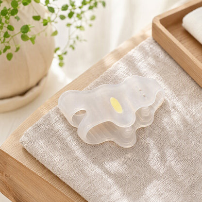 Toeapart™ Silicone Toe Separator in a calm home setting