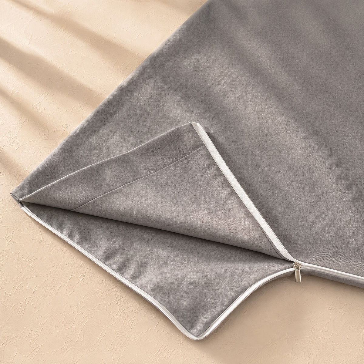 Huskhold™ Buckwheat Shell Pillow Cover, material and detail close-up