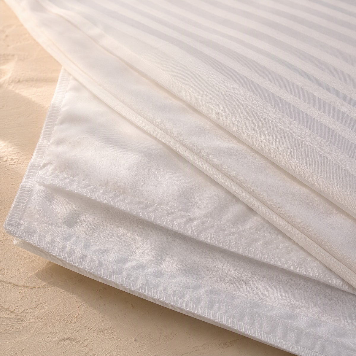 Cottontuck™ Cotton Pillow Insert Cover, material and detail close-up