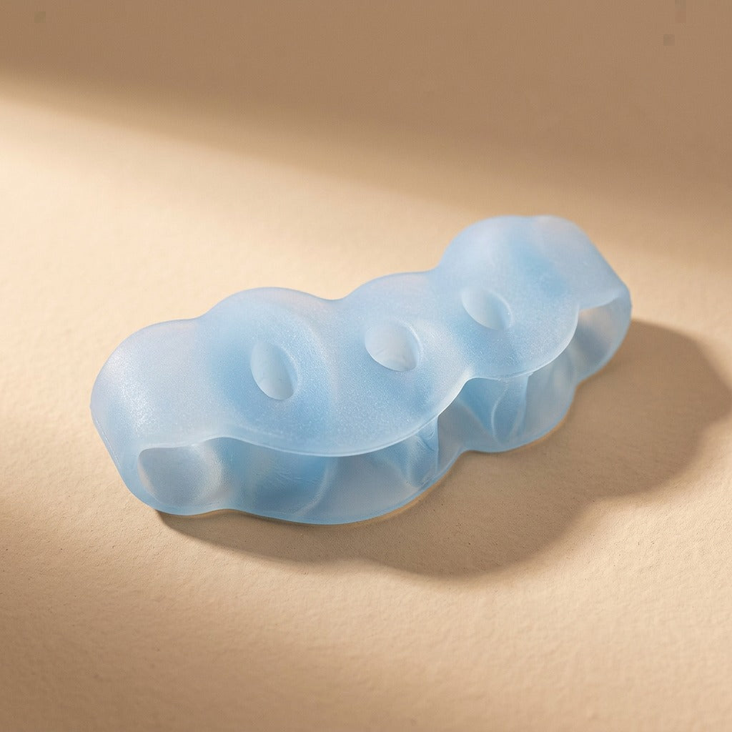 Splaysoft™ Five-Hole Silicone Toe Separator, material and detail close-up