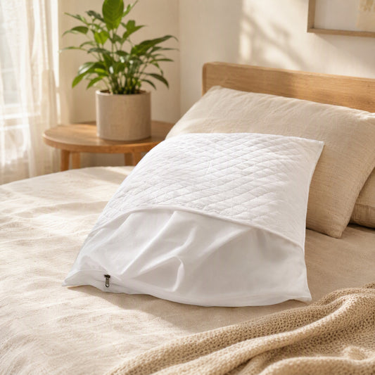 Puffwrap™ Polyester Pillow Inner Cover in a calm home setting