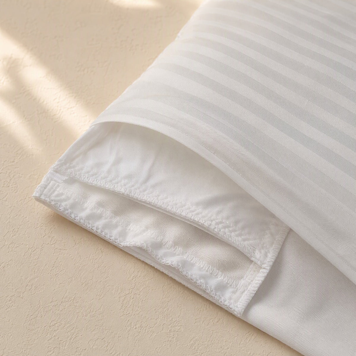 Cotnest™ Cotton Pillow Insert Cover, material and detail close-up