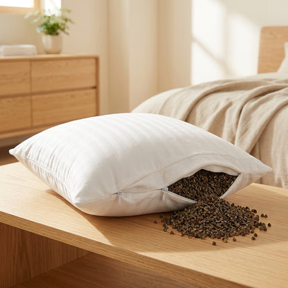 Cotfold™ Double-Layer Cotton Pillow Inner Liner in a calm home setting