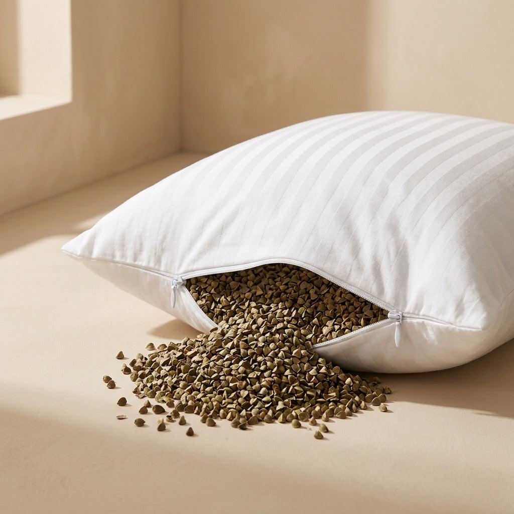 Huskseal™ Double-Zipper Buckwheat Pillow Inner Liner