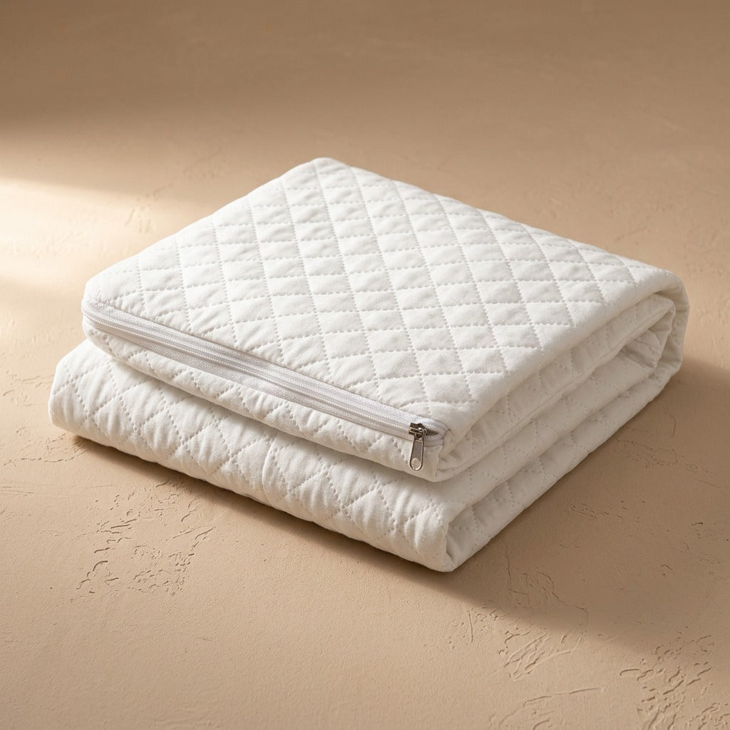 Zipweft™ Zippered Polyester Pillow Core Cover, material and detail close-up