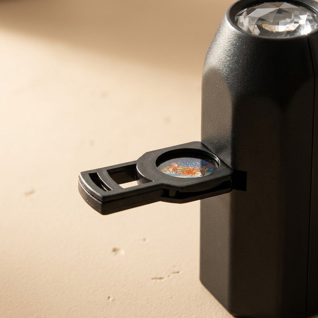 Orbitglow™ Planet Projection Night Light, material and detail close-up