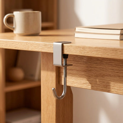 Bagledge™ Hanging Bag Desk Hook, styled close view