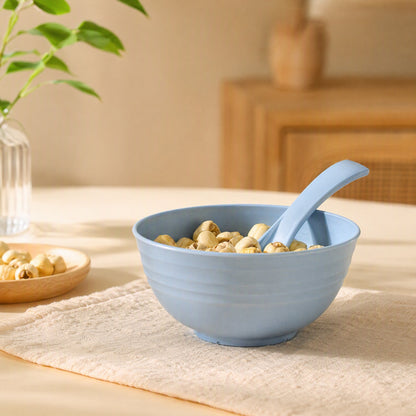 Wheatbowl™ Plastic Wheat Straw Rice Bowl, styled close view