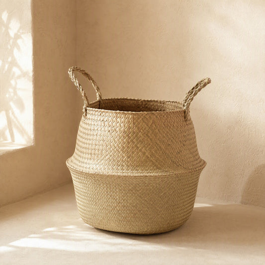Strawnest™ Straw Woven Flower Pot Basket