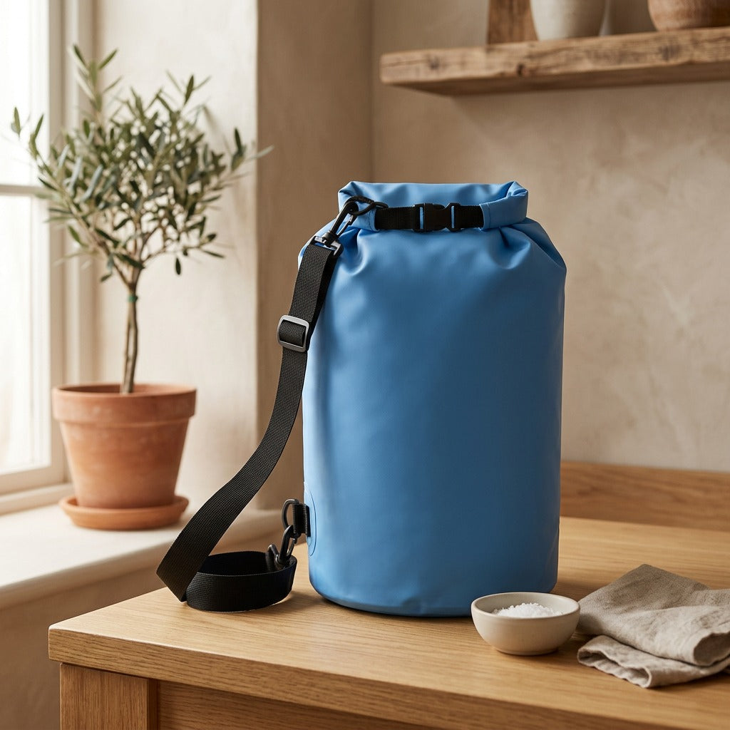 Shoreseal™ PVC Waterproof Beach Bag, styled close view