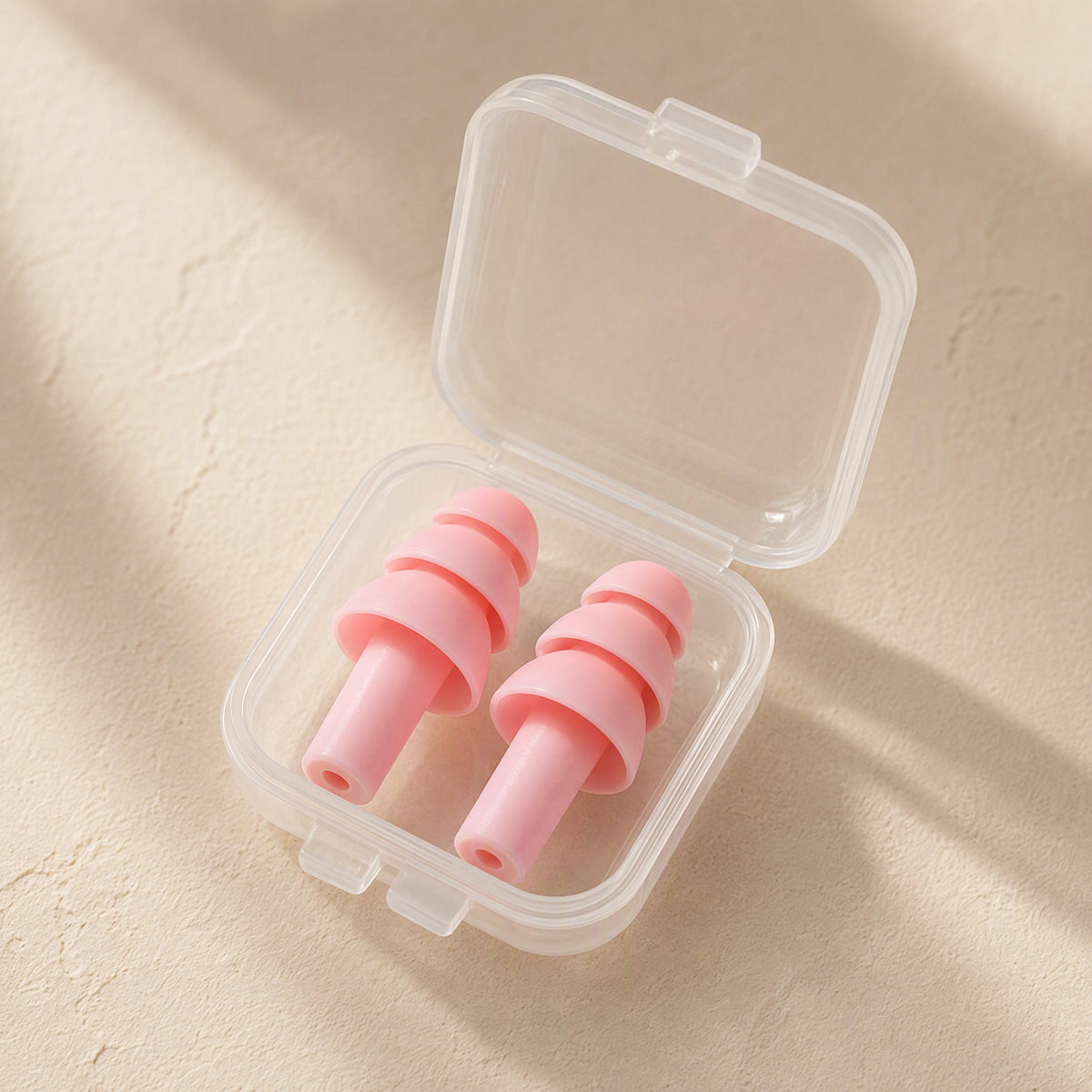 Dozesound™ Polyurethane Sleep Earplugs, material and detail close-up