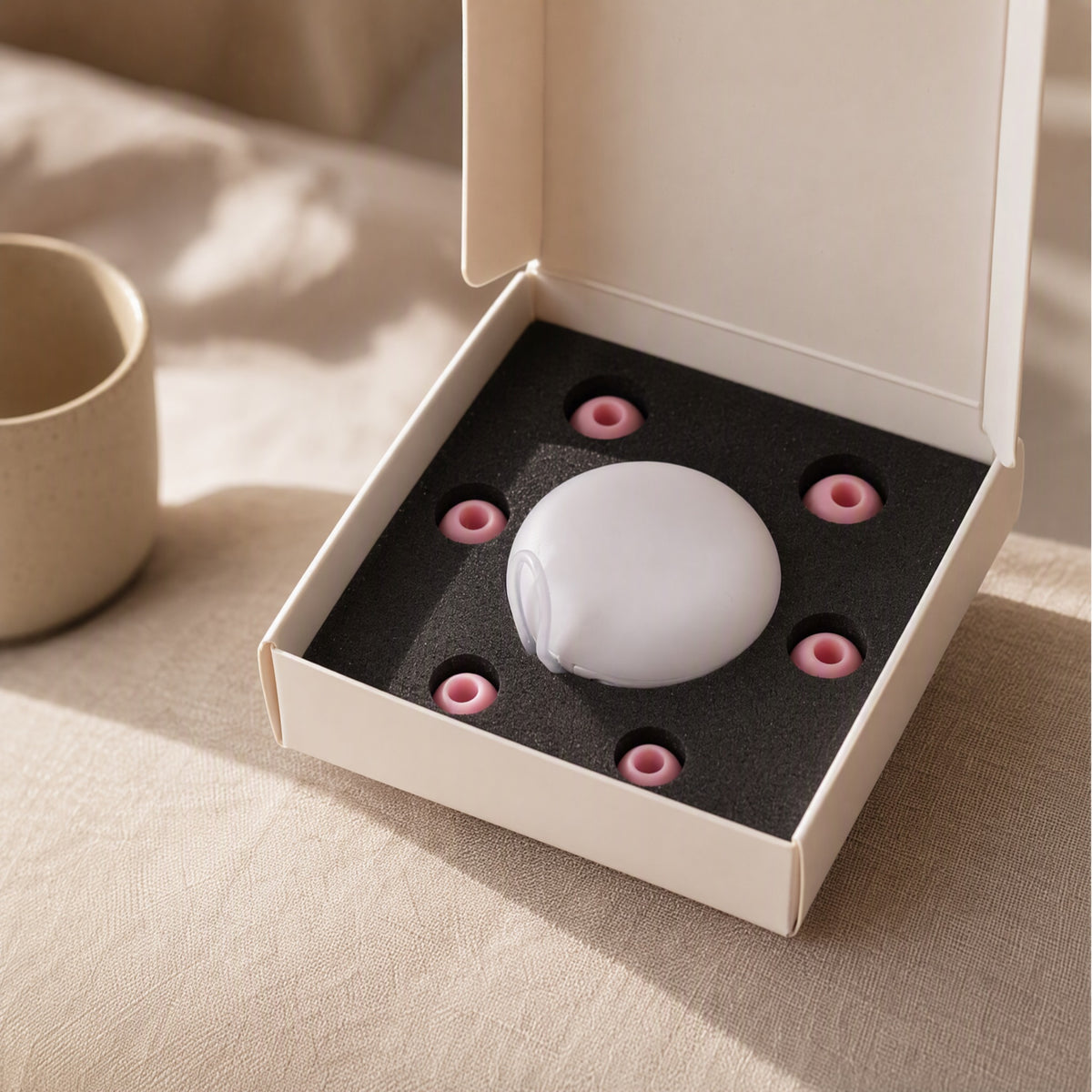 Silkquiet™ Soft Silicone Soundproof Earplugs, styled close view