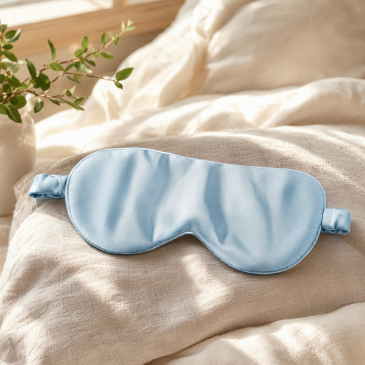 Silkshade™ Silk Sleep Eye Mask in a calm home setting