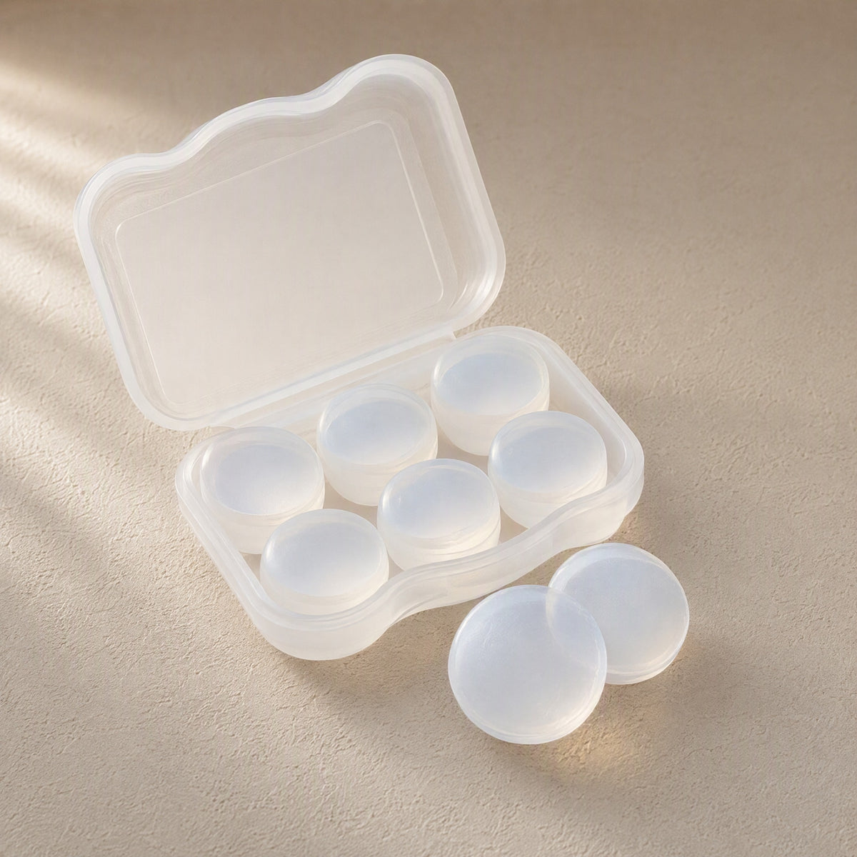 Stillnest™ Silicone Noise Reduction Earplugs, material and detail close-up