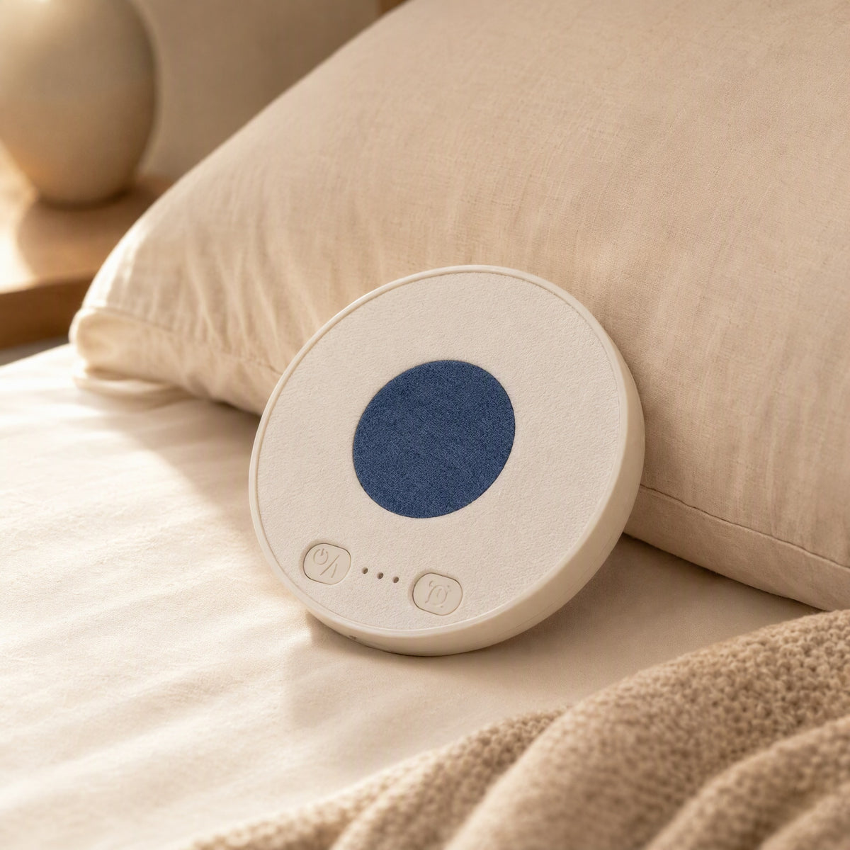 Pillowhum™ Ultra-Thin Pillow Bluetooth Speaker, styled close view