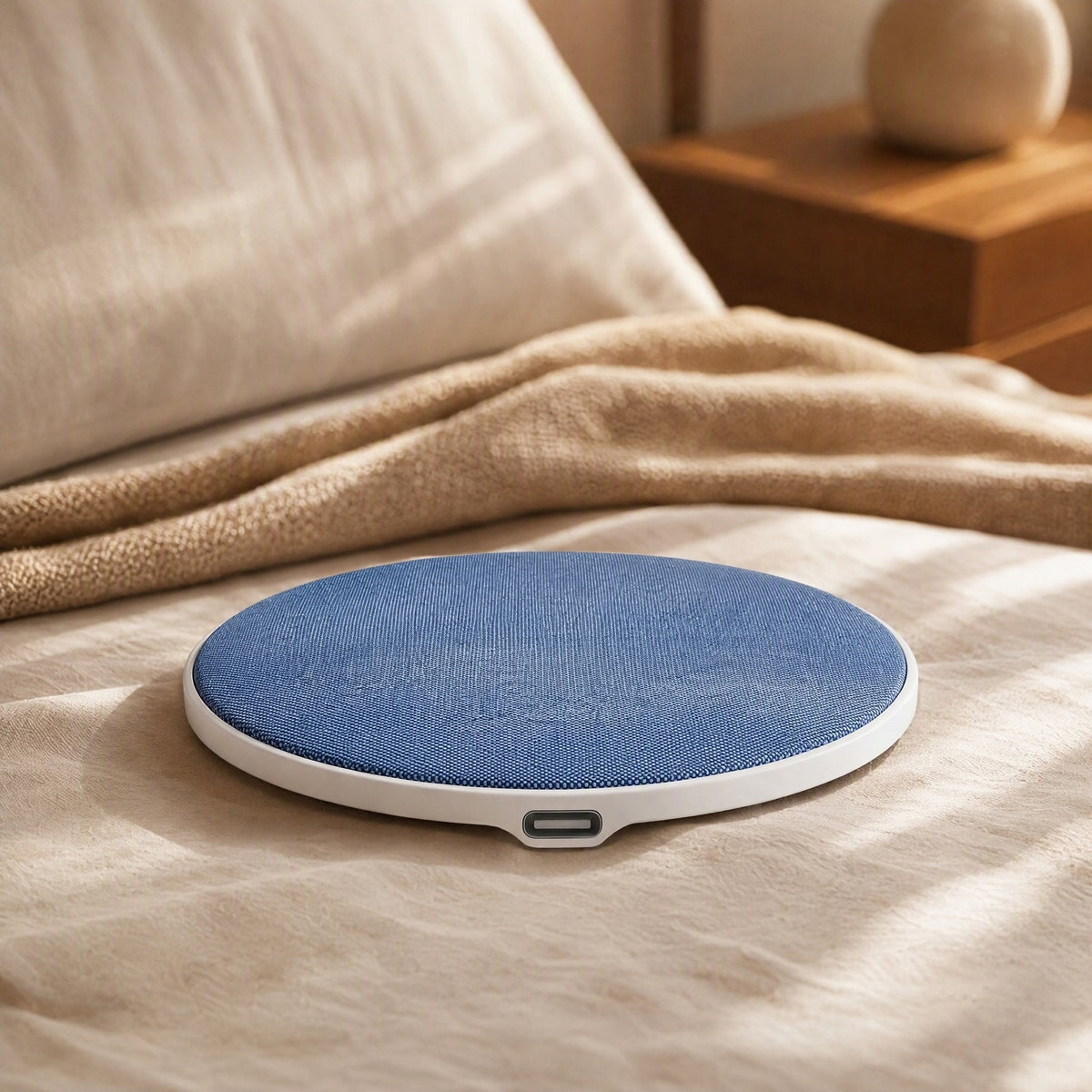 Pillowisp™ Ultra-Thin Bluetooth Pillow Speaker, styled close view