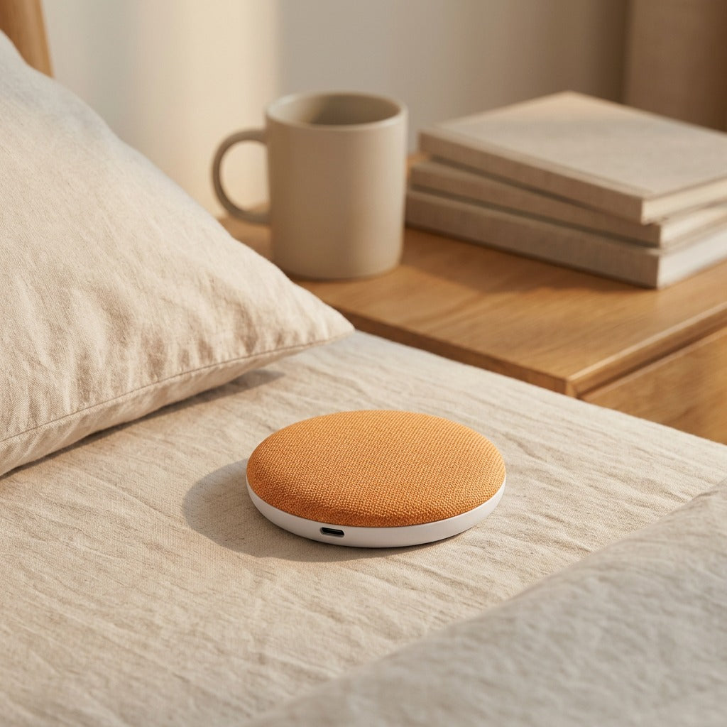 Slimhush™ Ultra-Thin Bluetooth White Noise Speaker, styled close view