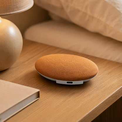 Dreamdisc™ White Noise Bluetooth Speaker Disc, styled close view