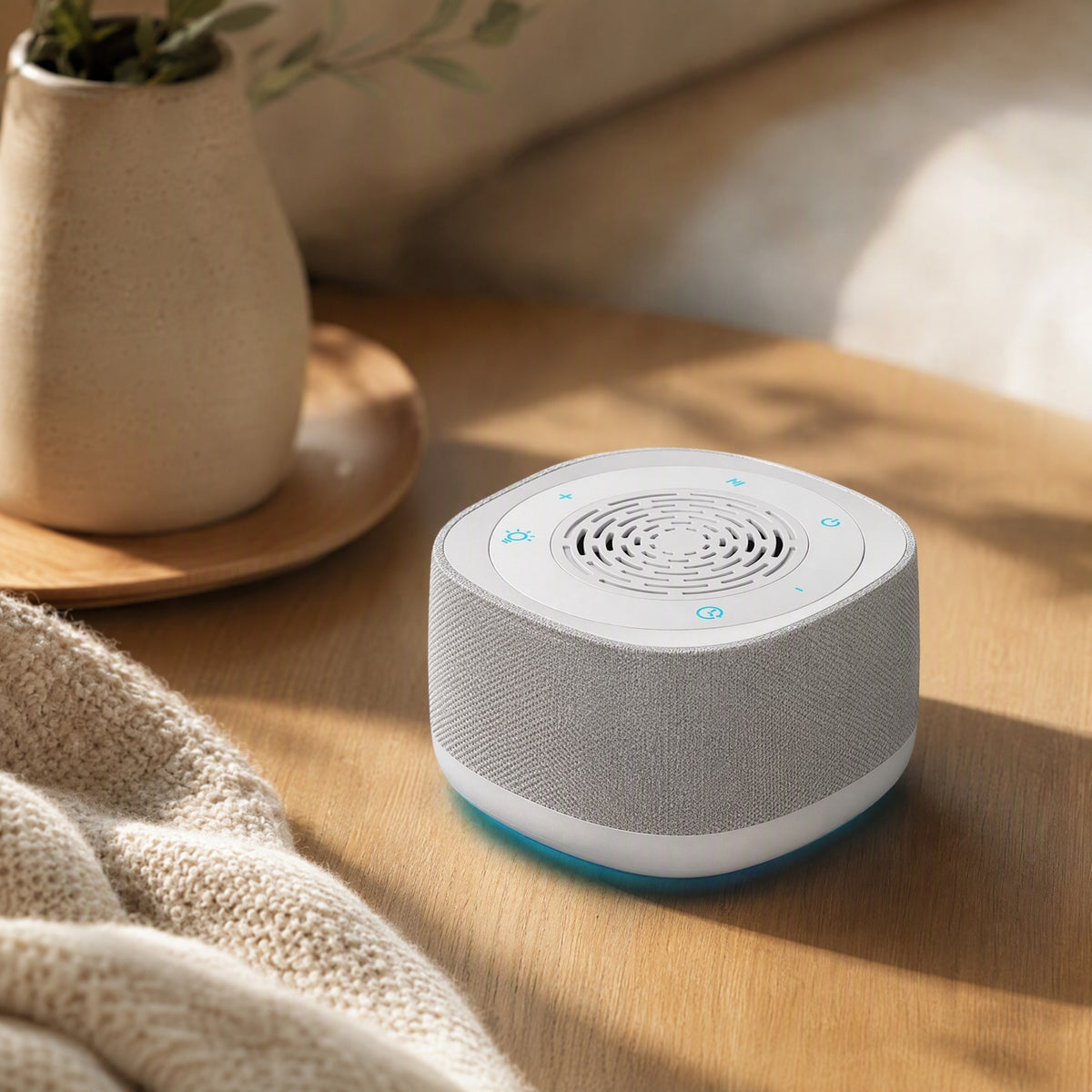 Soundpocket™ White Noise Bluetooth Mini Speaker, styled close view