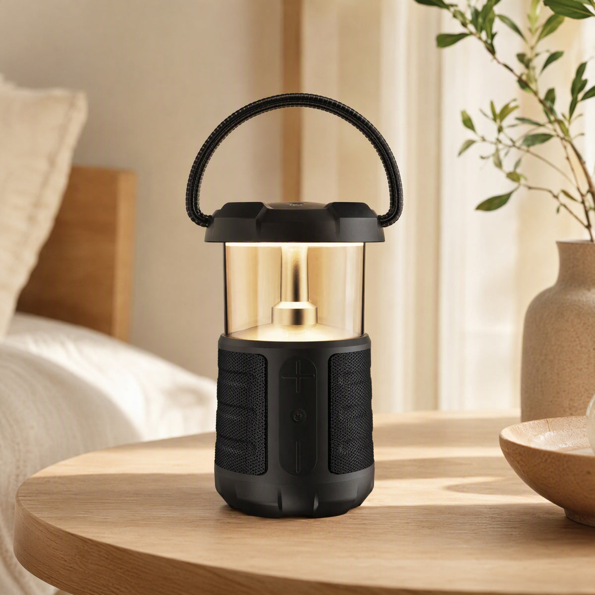 Campchime™ Bluetooth Camping Light Speaker in a calm home setting