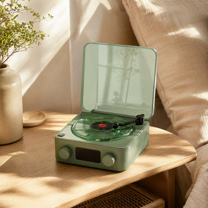 Quietdisc™ White Noise Bluetooth CD Player in a calm home setting