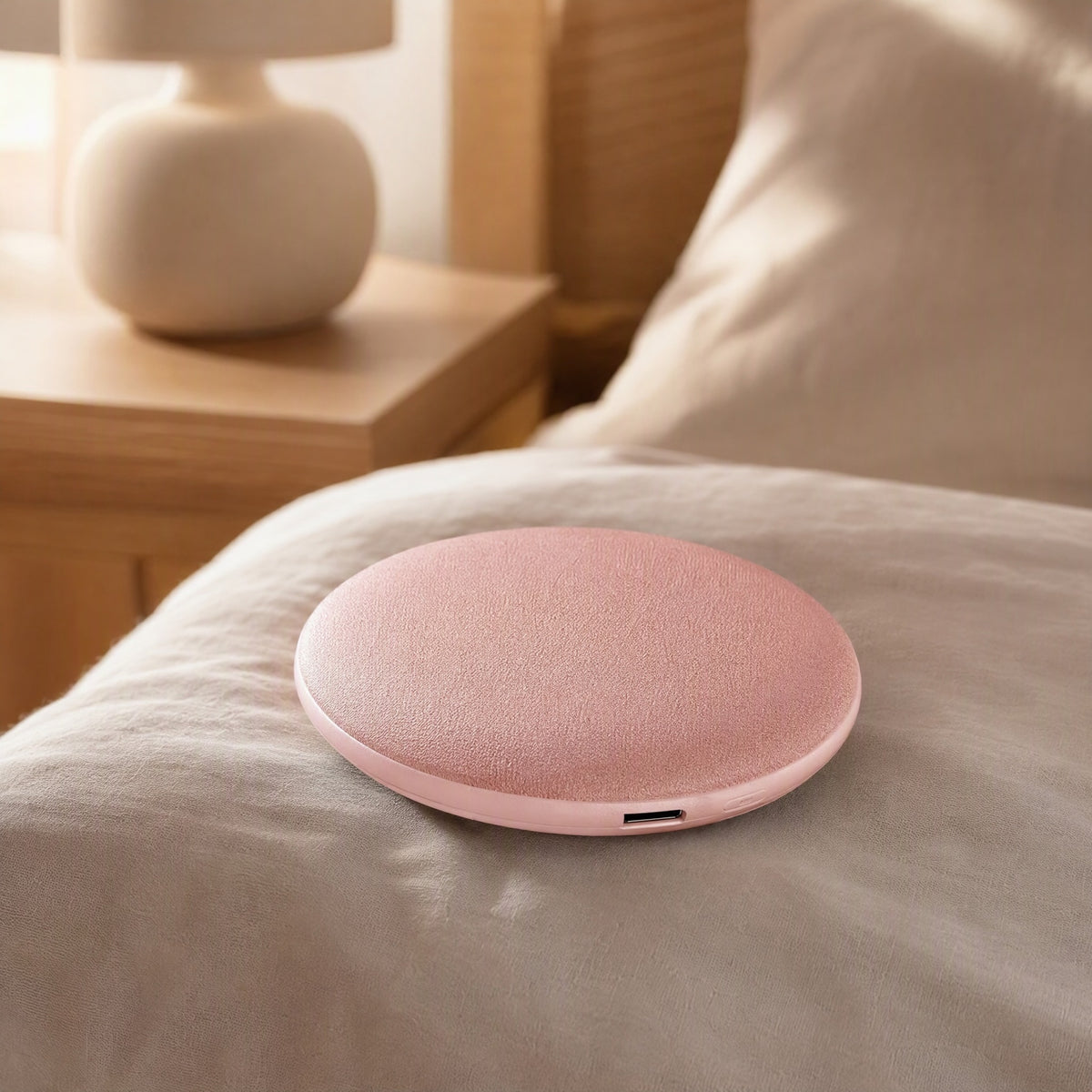 Calmhum™ Bluetooth White Noise Speaker, styled close view