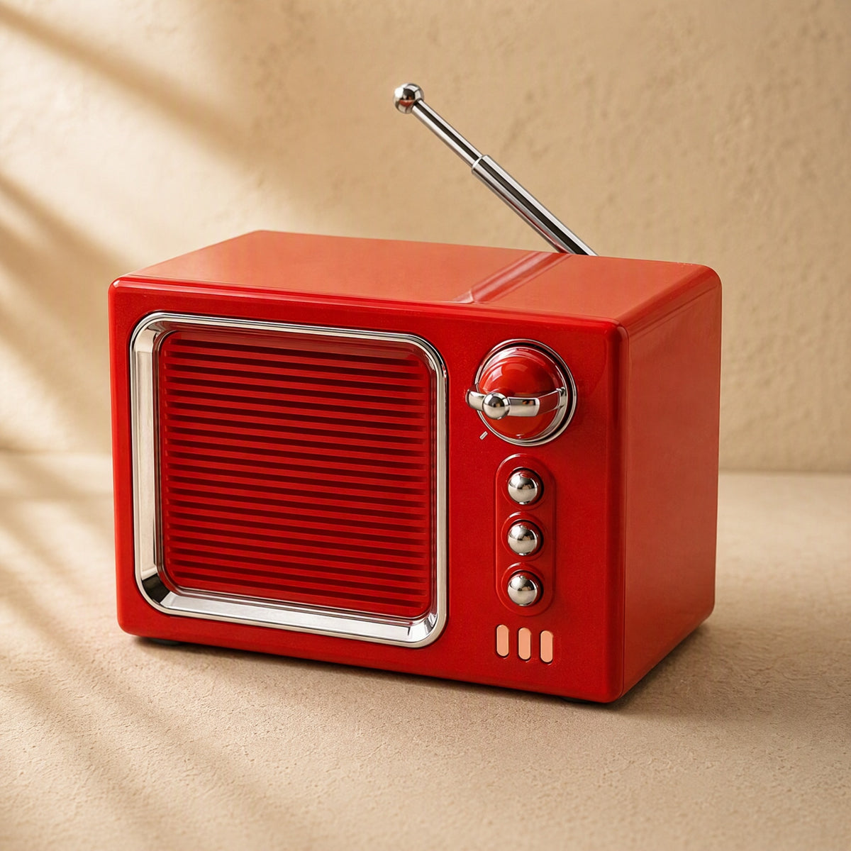 Retrohush™ Retro White Noise Bluetooth Speaker, material and detail close-up