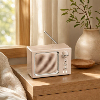 Retrohush™ Retro White Noise Bluetooth Speaker in a calm home setting