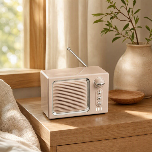 Retrohush™ Retro White Noise Bluetooth Speaker in a calm home setting