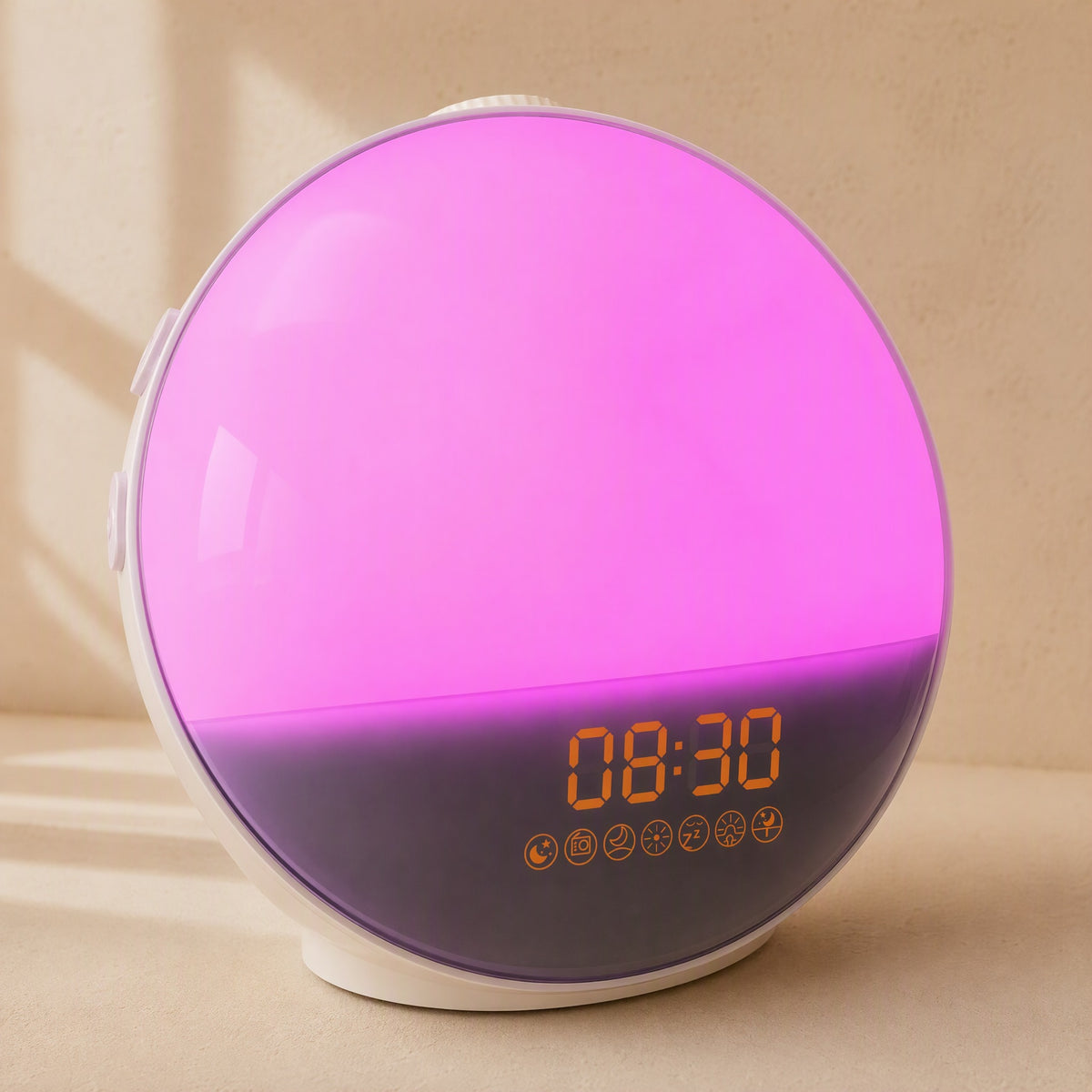 Dawnbeat™ Sunrise Alarm Clock With Bluetooth Speaker, material and detail close-up