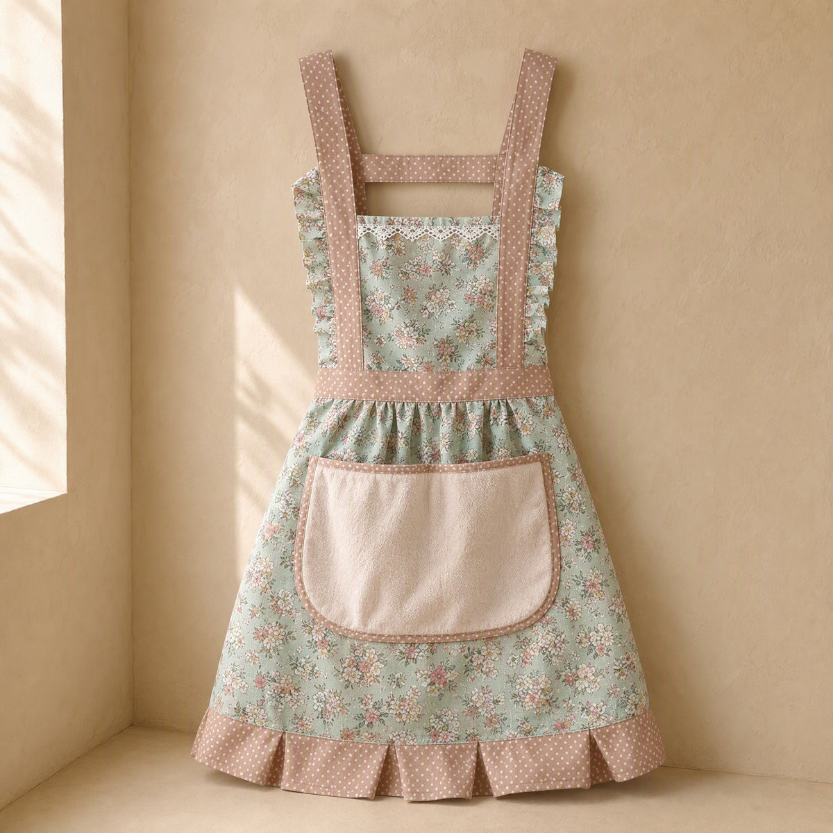 Bloombib™ Floral Canvas Kitchen Apron