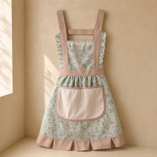 Bloombib™ Floral Canvas Kitchen Apron