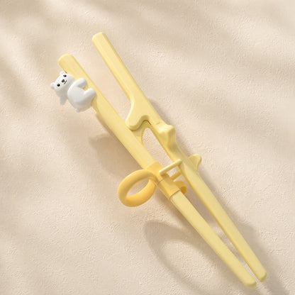 Pinchpath™ Plastic Training Chopsticks, material and detail close-up