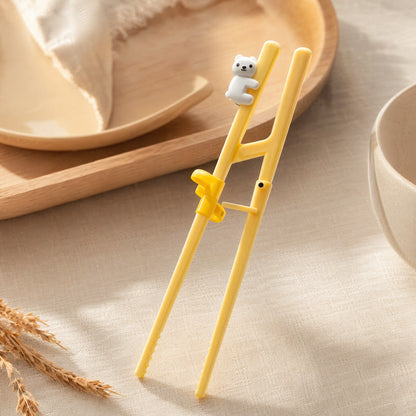 Pinchpath™ Plastic Training Chopsticks, styled close view