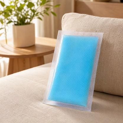 Coolsoothe™ Hydrogel Cooling Patch in a calm home setting