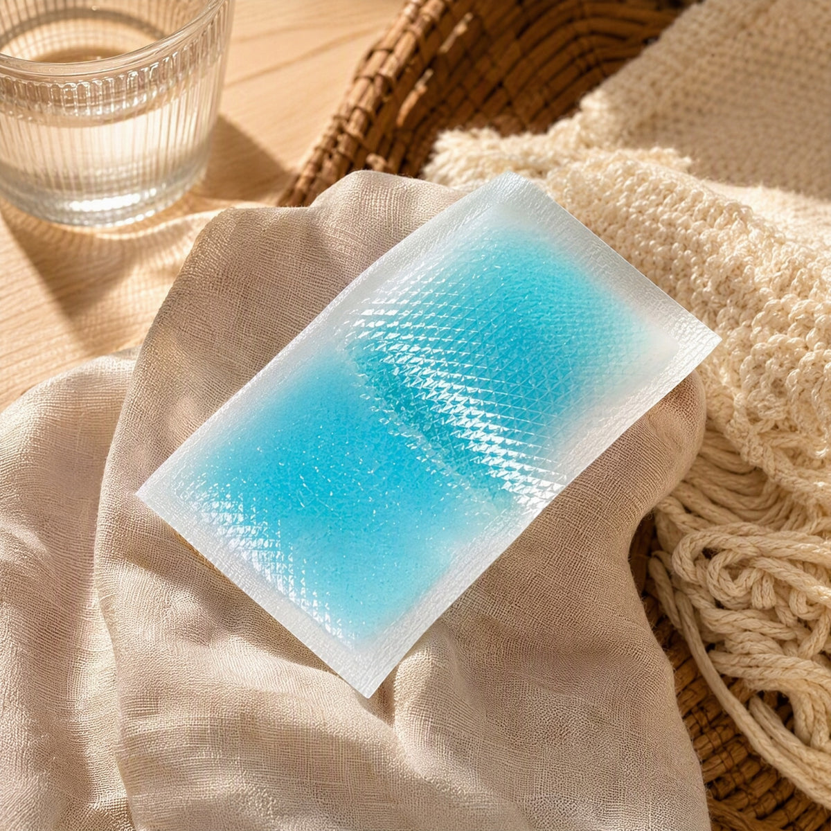 Coolsoothe™ Hydrogel Cooling Patch, styled close view