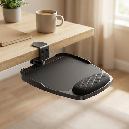 Armcush™ Desk-Edge Armrest Mouse Pad, styled close view
