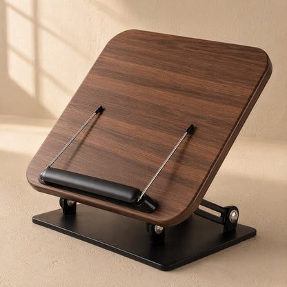 Pagewheel™ Metal Rotating Book Stand, material and detail close-up