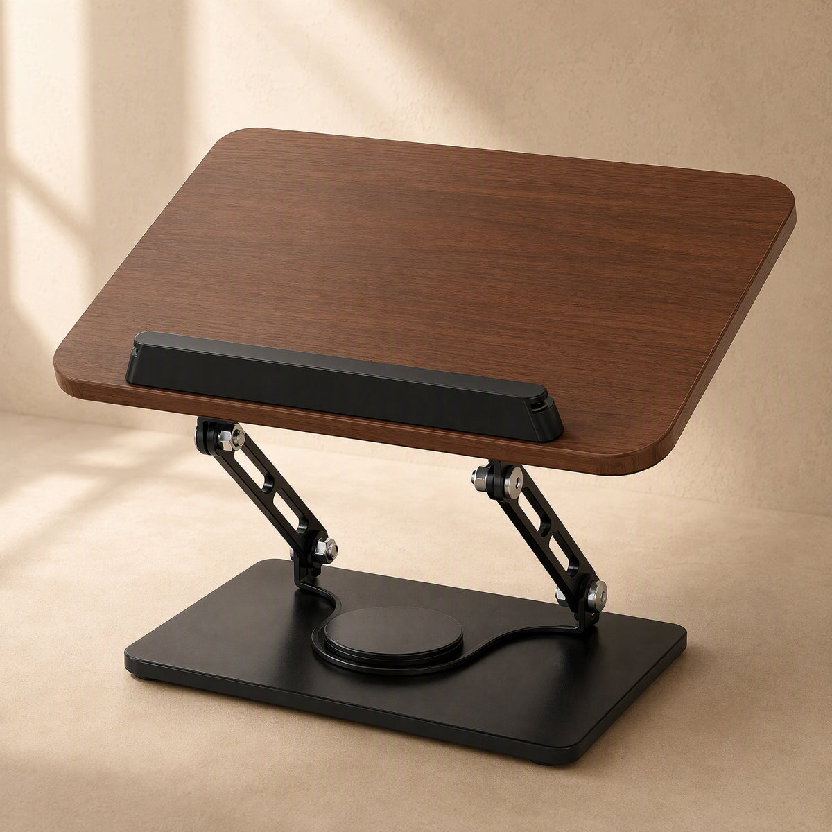 Spinpage™ 360° Rotating Book Stand, material and detail close-up