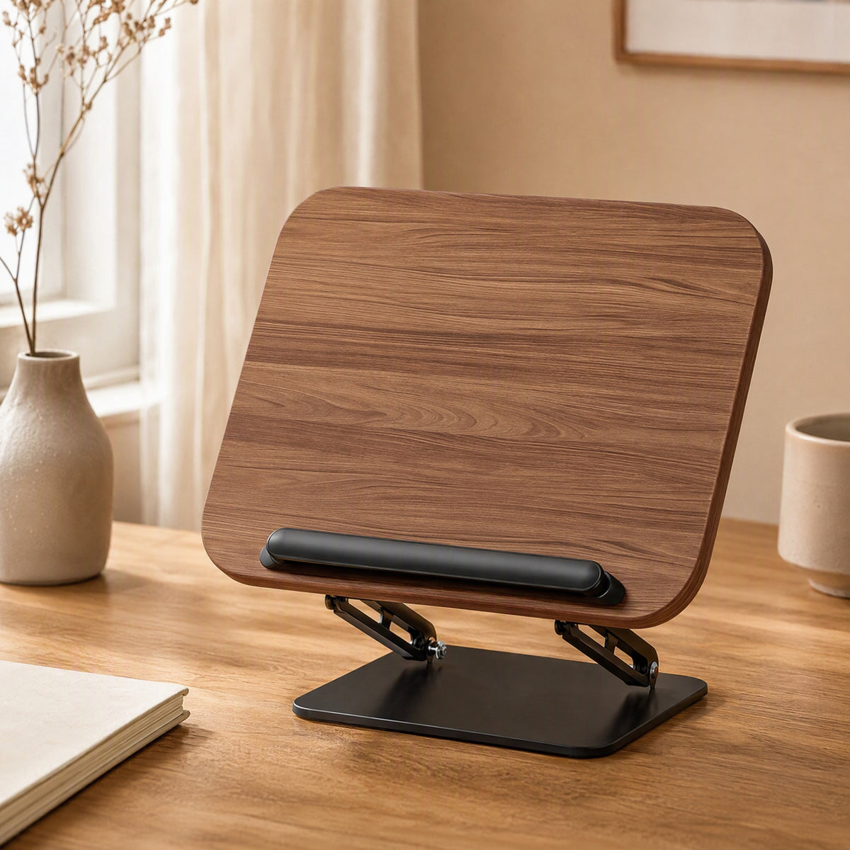 Readprop™ Desktop Reading Book Stand, styled close view