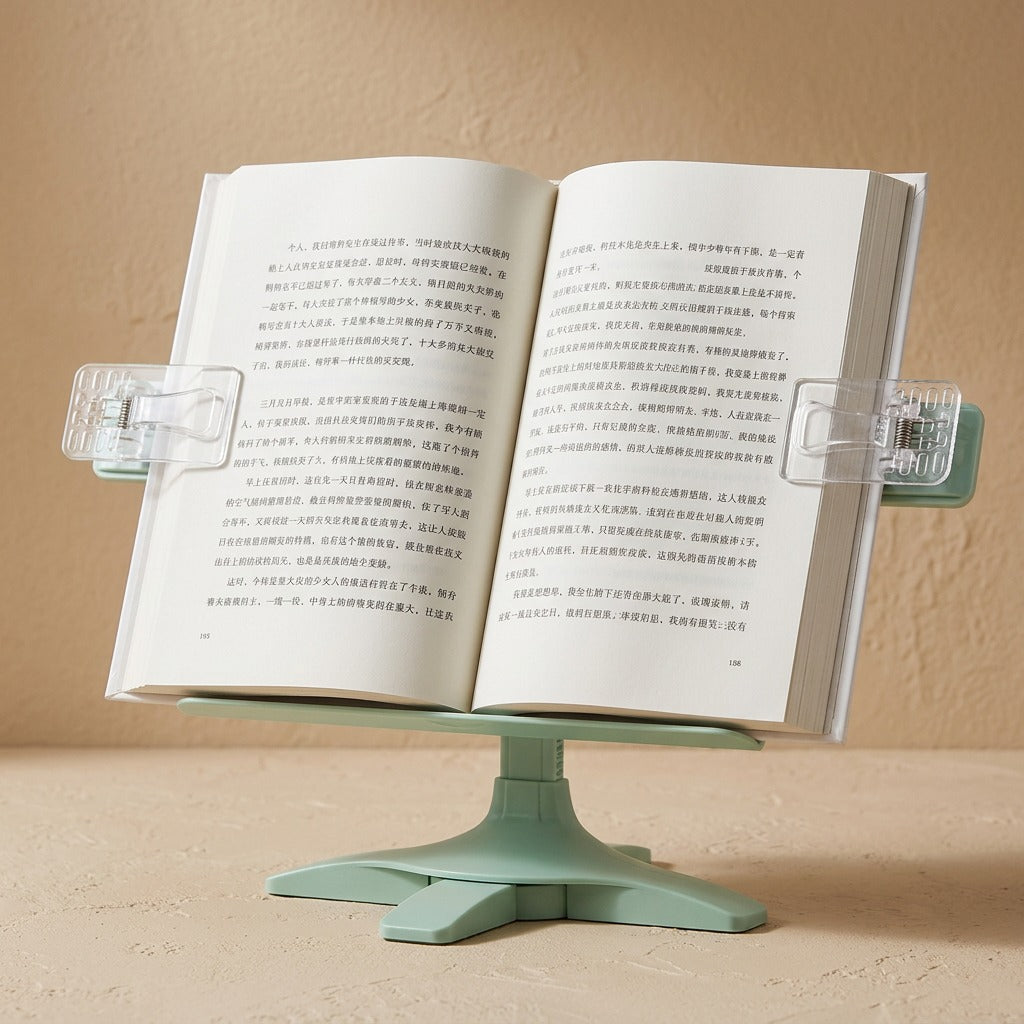 Bearpage™ Plastic Bear Reading Stand, material and detail close-up