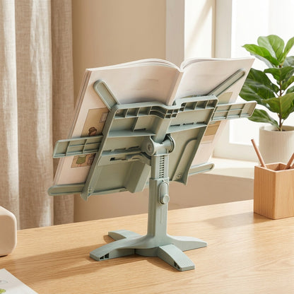Bearpage™ Plastic Bear Reading Stand in a calm home setting