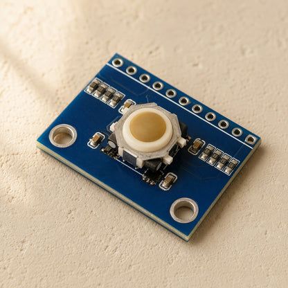 Rollsense™ 360° Trackball Sensor Module, material and detail close-up