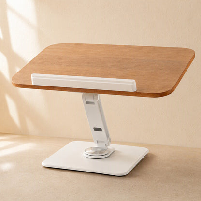 Oakswivel™ Oak Adjustable Rotating Book Stand, material and detail close-up