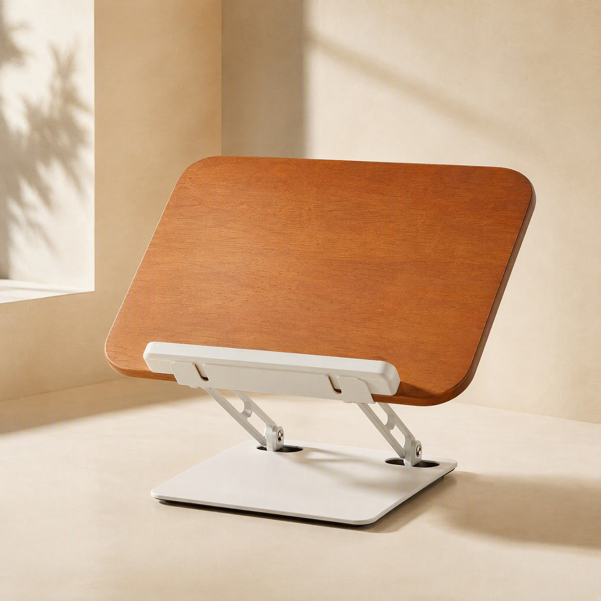Oakswivel™ Oak Adjustable Rotating Book Stand