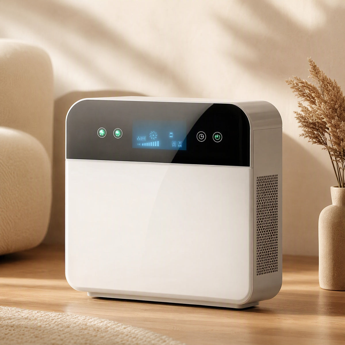 Airhaven™ Home Air Purifier With Composite Filter, styled close view